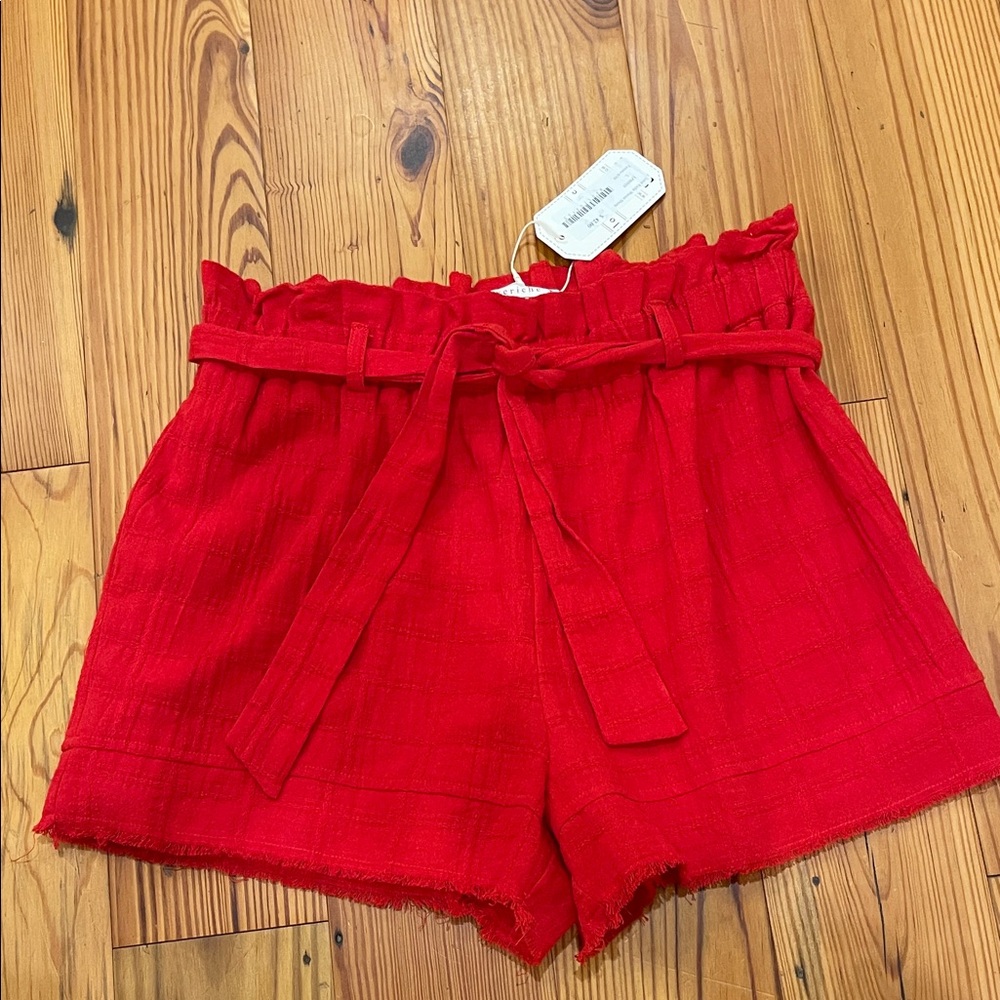 Lover Riche Red Women's Paperbag Shorts